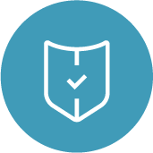 blue shield checkmark icon