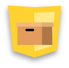 yellow shield box icon