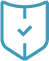 blue shield checkmark icon