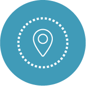 blue map marker icon